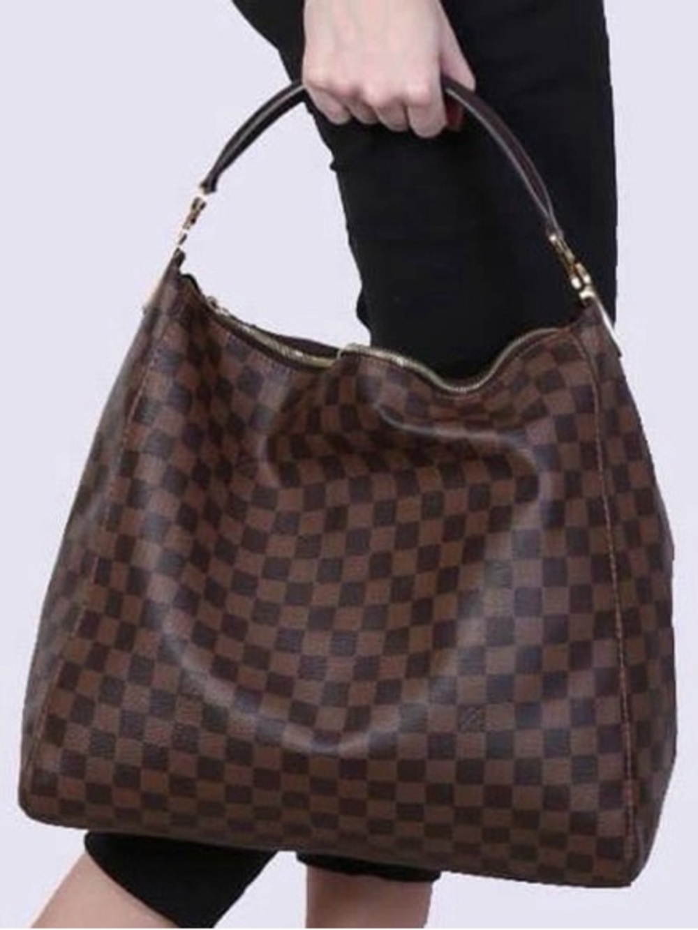 Louis Vuitton Portobello PM bag in Damier Ebene canvas